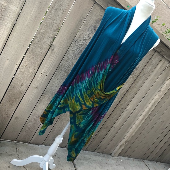 Unbranded Tops - Tie Dye Yoga Cardigan Sweater